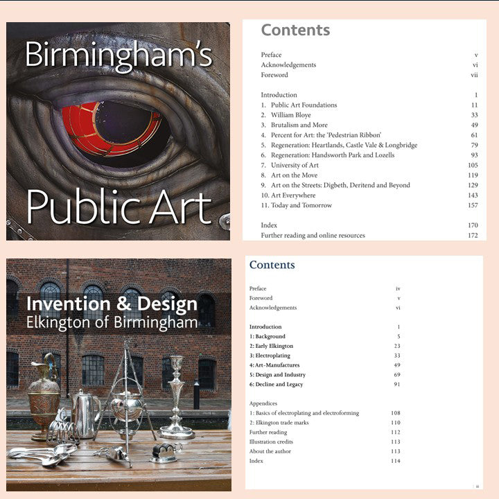 Birmingham's Public Art  and Elkington of Birmingham - 2 NEW Signed Copies from the Publisher