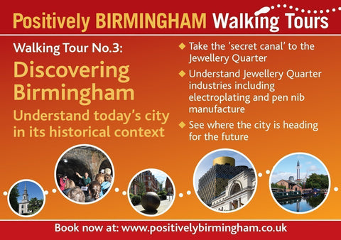 13:30-15:30 SUNDAY 29 September 2024. Discovering Birmingham's Jewellery Quarter