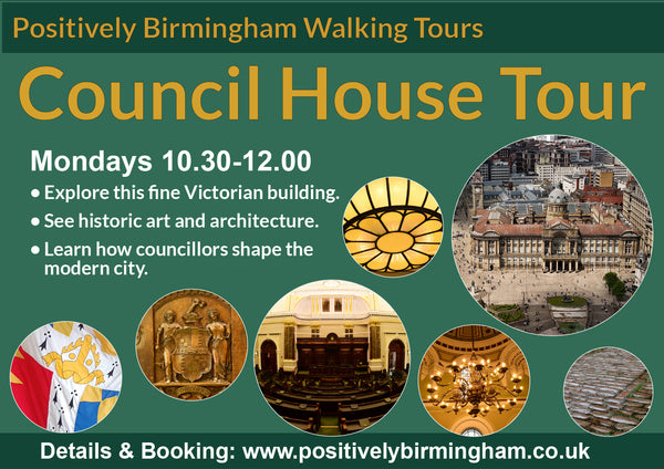 10.30-12:00 Monday 30th March 2026. Birmingham Council House Tour