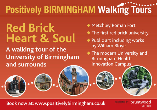 10.00-12.00  Sunday 8th September 2024 Red Brick Heart & Soul University of Birmingham Tour